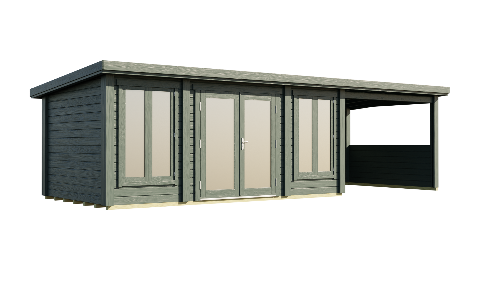 Pent 3m deep with Canopy